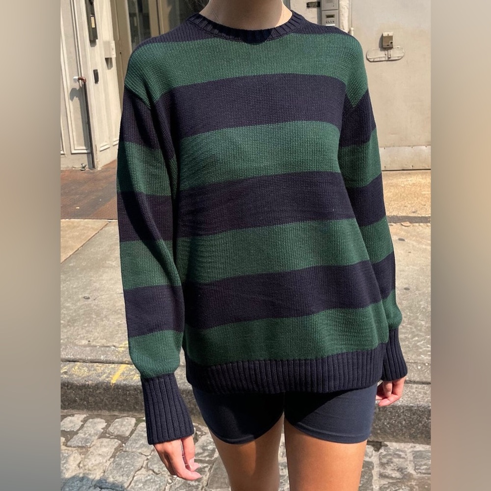 Brandy Melville BRIANNA COTTON THICK STRIPE SWEATER